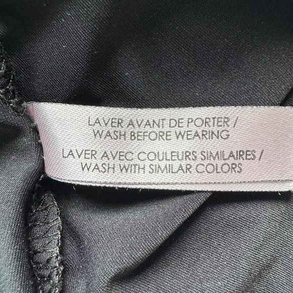 LA VIE EN ROSE BLACK LACE OVERLAY NIGHTIE SLIP-ON LINGERIE SIZE S - Picture 14 of 14